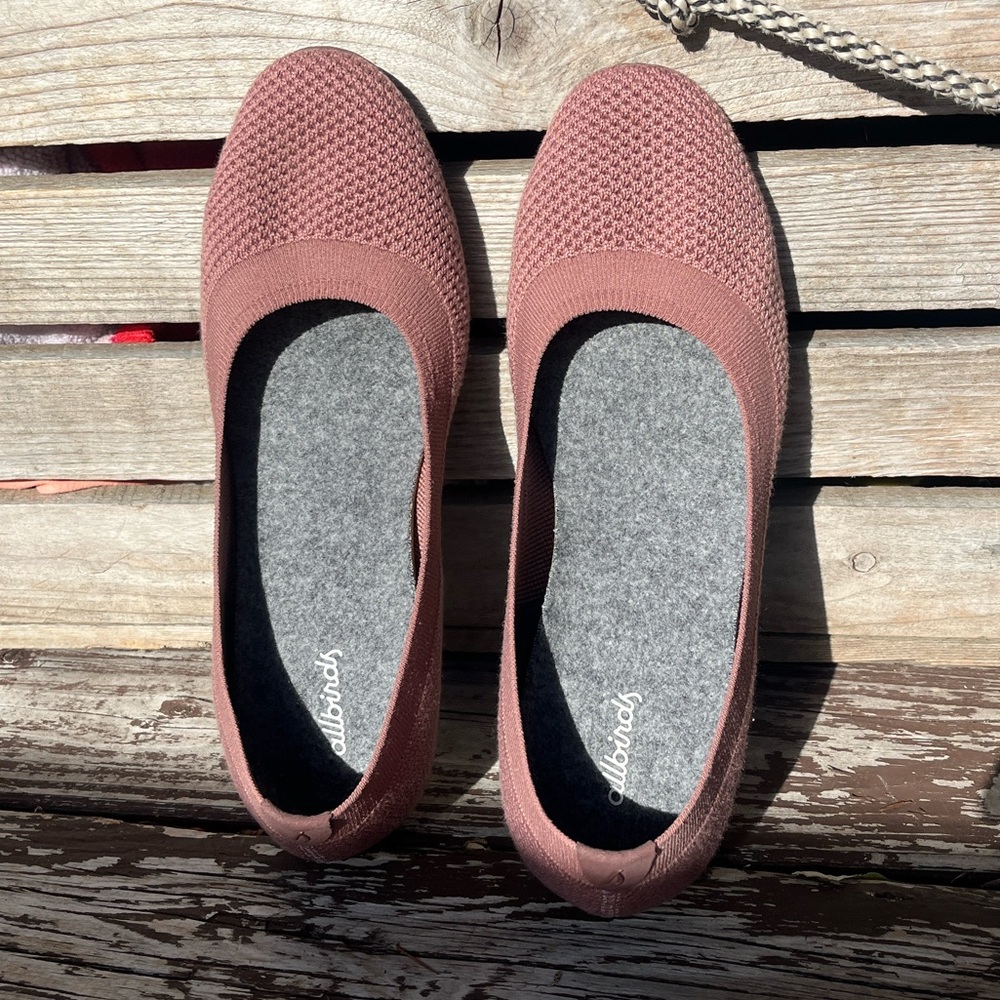 Allbirds Tree Breezer Flats – Mauve Pink | New, Never Worn, Size W9 - Picture 7 of 14